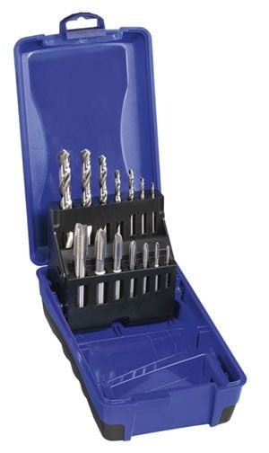 Bordo - 14 Piece Metric Coarse Spiral Point Tap and Drill Set