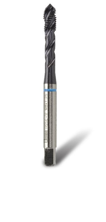 Bordo - 24 x 3mm HSSE-V3 TiAlN Coated Blue Band Spiral Flute Tap
