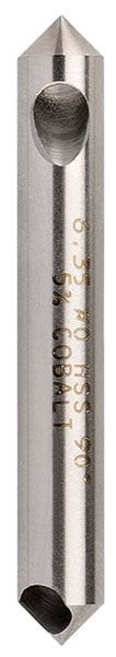 Bordo - 6.35mm 90 Degree HSS Co5 Bright Cross Hole Countersink
