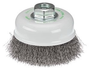 Bordo - 75mm 0.30mm Stainless Steel Crimp Wire Cup Brush