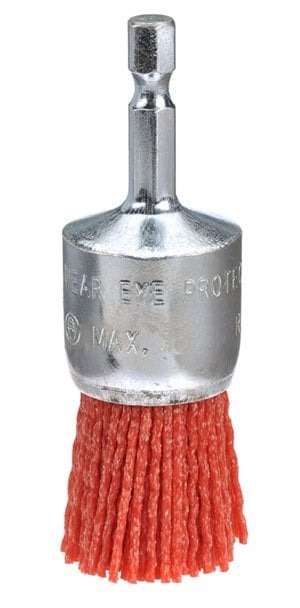 Bordo - 25mm NylonGrit End Brush with hex shank