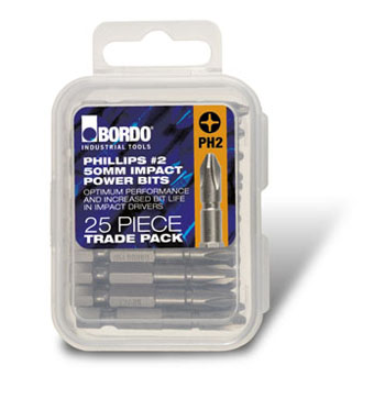 Bordo - #2 Phillips® Trade Pack 50mm IMPACT Power Bit