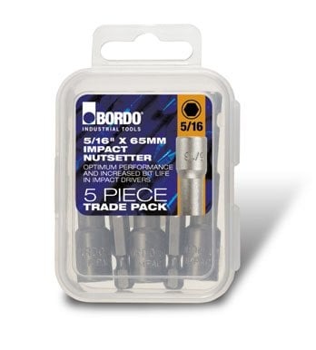 Bordo - 5/16" Nutsetter Trade Pack 65mm IMPACT Nutsetters