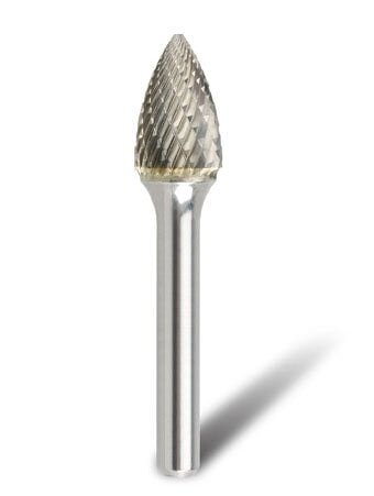Bordo - 1/8 x 1/2" SF-44 Tree Pointed Nose 1/8" Shank Burr