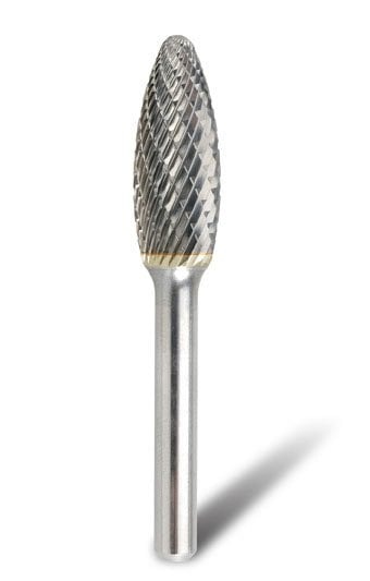 Bordo - 1/2" SH-5 Flame Shaped 1/4" Shank Burr