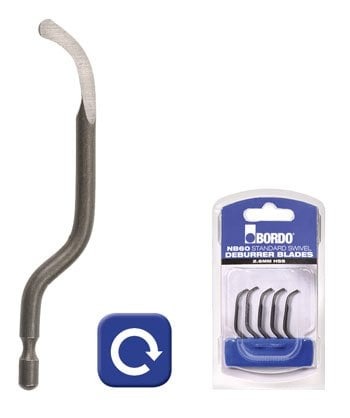 Bordo - NB60 Back Edge Swivel Blade - 5Pk Clam