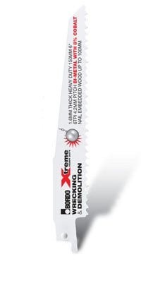 Bordo - 150mm (6") 6TPI Xtreme Reciprocating Saw Blade - 2Pk Clam