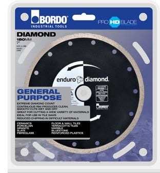 Bordo - 250mm Continuous Diamond General Purpose Blade