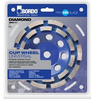 Bordo - 103mm Double Row Diamond Cup Wheel