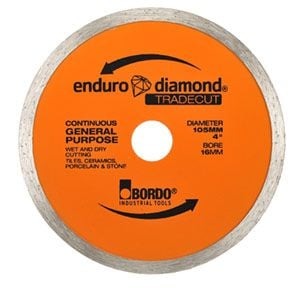 Bordo - 105mm TradeCut Continous Diamond Blade