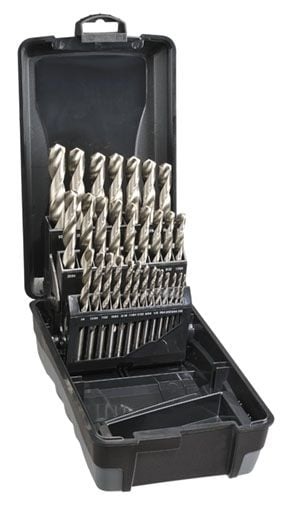Saber - Saber 29 Piece HSS Bright Finish Jobber Drill Set in ABS Pla