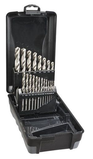 Saber - Saber 21 Piece HSS Bright Finish Jobber Drill Set in ABS Pla