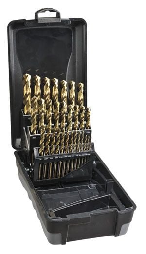Saber - Saber Fractional 29 Piece TiN Coated M2-HSS Jobber Set