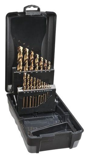 Saber - Saber 19 Piece HSS-Co5 (Cobalt) Jobber Drill Set in ABS Plas