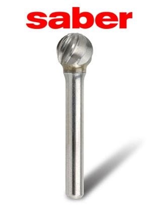 Saber - 1/2" SD-5NF Ball Burr - Non Ferrous - Saber
