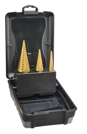 Saber - Saber HSS TiN Coated Straight Flute Step Drill Set - Metric