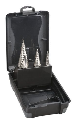 Saber - Saber Metric Spiral Flute Hex Shank HSS Step Drill Set