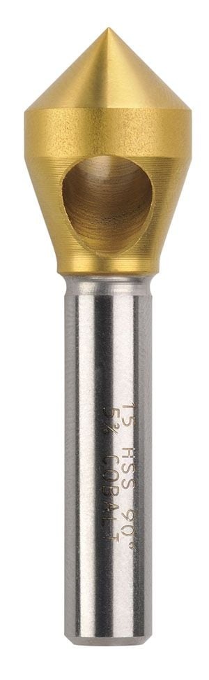 Saber - Saber 15mm 90 Degree TiN Coated HSS-Co5 (Cobalt) Cross Hole