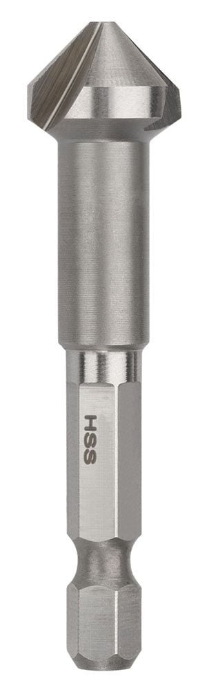 Saber - Saber 20.5mm HSS Countersink Triple Flute 90 Deg. Bright Hex