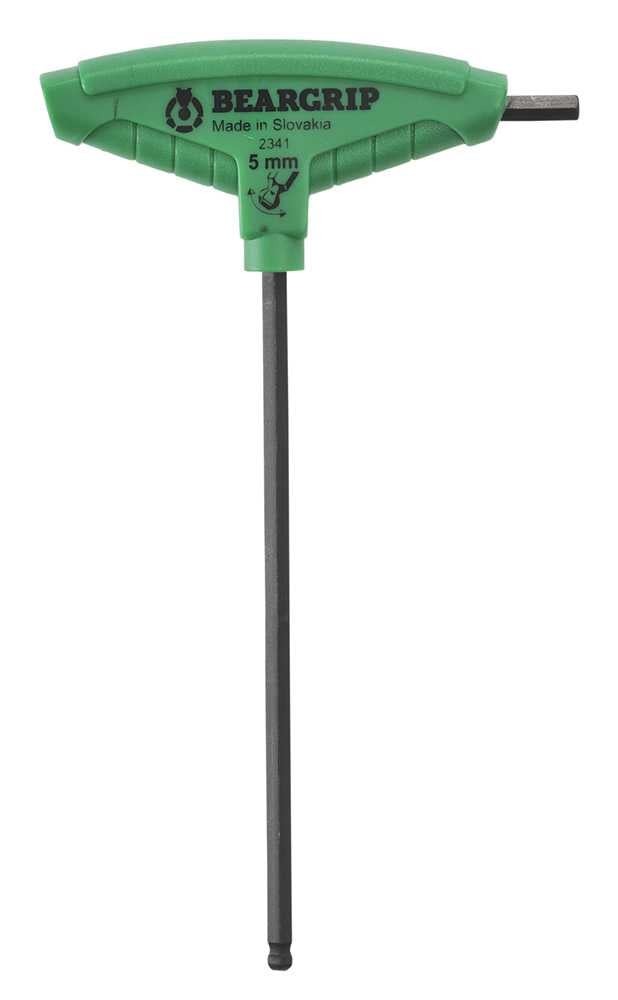 Beargrip T-Handle Ball End Hex Key 5.0mm