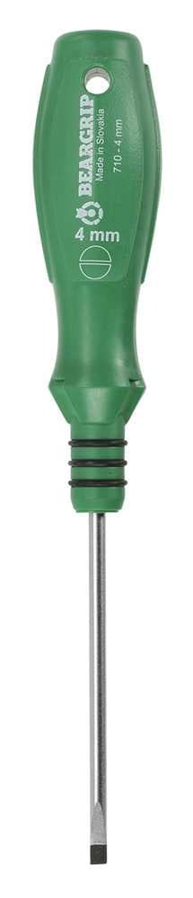 Beargrip Screwdriver Flat 4.0mm x 100mm
