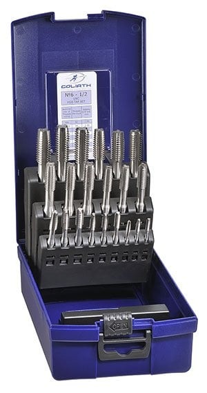 Goliath Threading Tools No 6 - 32 - 1/2" UNC HSS Tap Set - Goliath