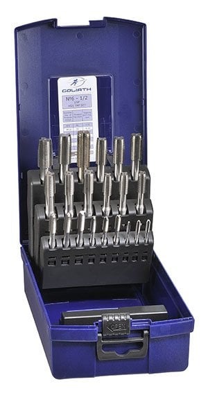 Goliath Threading Tools No 6 - 40 - 1/2" UNF HSS Tap Set - Goliath