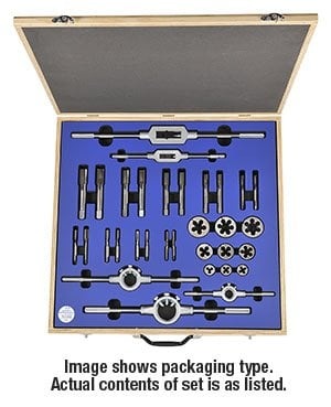 Goliath Threading Tools 0 - 8 BA HSS Tap and Die Set - Goliath