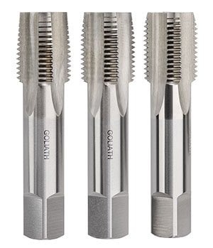Goliath Threading Tools 1.1/2" x 11 BSPF HSS Tap Set - Goliath