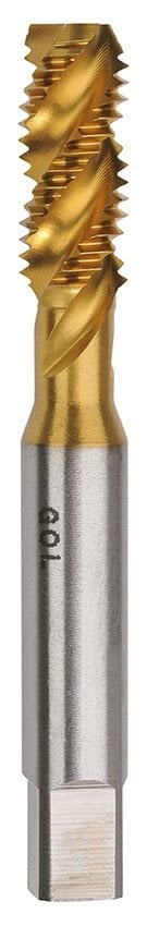 Goliath Threading Tools 10 x 1.5mm Spiral Flute TIN HSS-Co5 Tap - Goliath